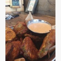 Golden Fried Pickles at Krimsey's Cajun Kitchen in North Hollywood