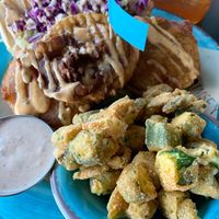 Fried Green Tomato Po’Boy at Krimsey's Cajun Kitchen in North Hollywood
