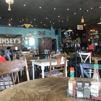 Love the upcycled decor! at Krimsey's Cajun Kitchen in North Hollywood