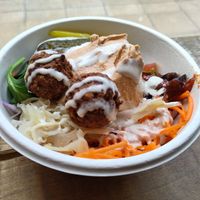 Falafel salad bowl at Humpit in Sheffield