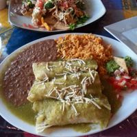 Enchiladas with salsa verde at Cantina Vallarta in Salmon Arm