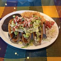 Crispy Tacos with tofu and Daiya cheese  at Cantina Vallarta in Salmon Arm