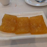 A water chestnut and ginger cake thing at Sun Bo Kong Vegetarian in Vancouver