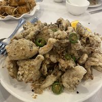 Deep fried oyster mushrooms   at Sun Bo Kong Vegetarian in Vancouver