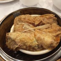 Stuffed bean curd skins at Sun Bo Kong Vegetarian in Vancouver