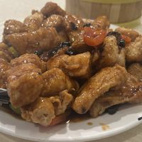 Bean curd skin with black bean sauce   at Sun Bo Kong Vegetarian in Vancouver