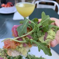 Vegan avo toast  at The Breakfast Bar in Long Beach