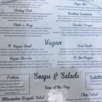 New vegan section on menu! at The Breakfast Bar in Long Beach