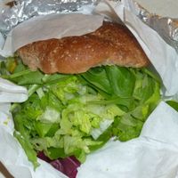 Vegan Veggie Burger  at Sistah's Vegan in Eureka