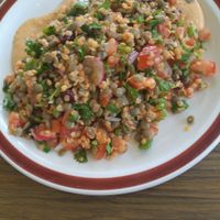 סלט עדשים at Puaa Cafe  in Tel Aviv