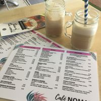 We had a chai tea with coconut milk, and an frappuchino with almond milk. Both really sweet - but oh so delicious!  at Cafe Nomad in Fuengirola