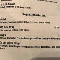 Veg selections at Oy Vey Jewish Bakery and Delicatessen in Terre Haute