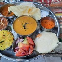 My vegan plate was absolutely amazing and would recommend it to everyone who wants to have a little bit of everything.I believe it was called Vegan Thali at Chutnify - Sredzkistr. in Berlin