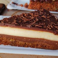 Delicious chocolate cheesecake at MacroDulces la Espiral in Malaga