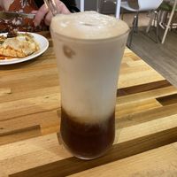 Soy milk tea latte  at Le Jardin du Petit Prince in Taichung