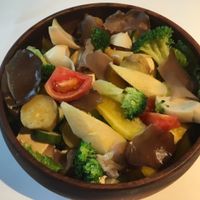 Mix veggie stir fry at Le Jardin du Petit Prince in Taichung