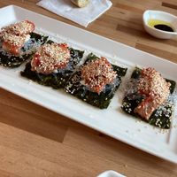 Korean kimchi and konjac sushi at Le Jardin du Petit Prince in Taichung