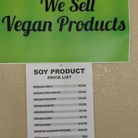 A few vegan items they sell in the restaurant.  at Loving Hut in Fresno