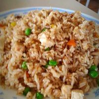 Fried rice with protein. Very good! at Loving Hut in Fresno