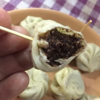 Vegan chocolate momos. at Tara's Vegetarian Restaurant in Pokhara