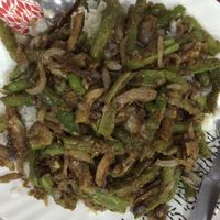 Vegan beans, coconut and rice. at Tara's Vegetarian Restaurant in Pokhara