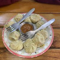Veg momos  at Tara's Vegetarian Restaurant in Pokhara