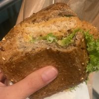 Schnitzelbrötchen (~5 €)  at CGN - Kamps - T1 in Cologne