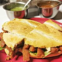 Torta at A Darle Que es Taco Vegano - Churubusco in Mexico City