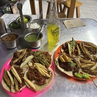 About 8/10 of the tacos on the menu are present   at A Darle Que es Taco Vegano - Churubusco in Mexico City