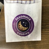 Bag for cookie at Insomnia Cookies in New York City