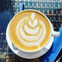 Cappuccino mit Hafermilch   at Blossom in Krakow