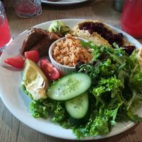 Vegan breakfast option at Blossom in Krakow