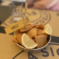 Panelle (chikpea)  at FUD in Palermo