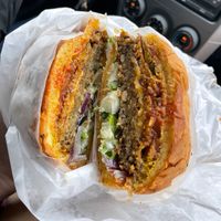 best vegan burger, hands down   at Arlo's Food Truck - Spider House Cafe in Austin