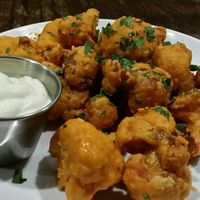 buffalo cauliflower bites with vegan ranch at Mozzarella Fellas in Winston-salem