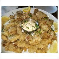 Fried mushrooms at Mozzarella Fellas in Winston-salem