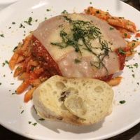 Vegan chickin parm at Mozzarella Fellas in Winston-salem