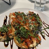 Vegan bruschetta ( best ever!!)  at Mozzarella Fellas in Winston-salem