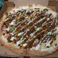 Chorizo pizza 🤤 at Mozzarella Fellas in Winston-salem