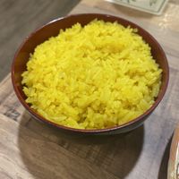 Colourful coconut rice   at Cafe Thailand in Cairns