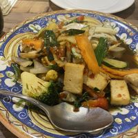 Stir fry basil   at Cafe Thailand in Cairns