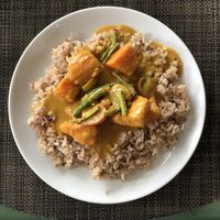 Cambodian curry at Chamkar - National Rd in Siem Reap