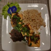 Stuffed tofu at Chamkar - National Rd in Siem Reap