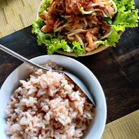 Stir fry mushroom at Chamkar - National Rd in Siem Reap