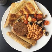 full vegan breakfast at Breakfast Brunch and Lunch in Edinburgh