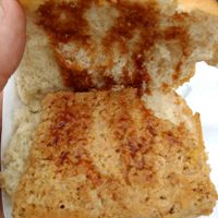 vegan lorne, dont look pretty, but tasty. at Breakfast Brunch and Lunch in Edinburgh