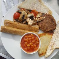 Vegan breakfast at Breakfast Brunch and Lunch in Edinburgh