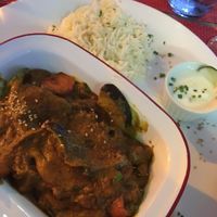 vegan curry with rice  at La Tabla De Sitges in Sitges