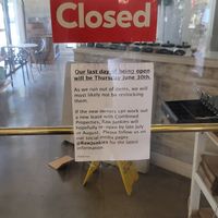 Closed at Raw Junkies in Studio City