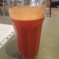 Beetroot juice at Caju in Nice